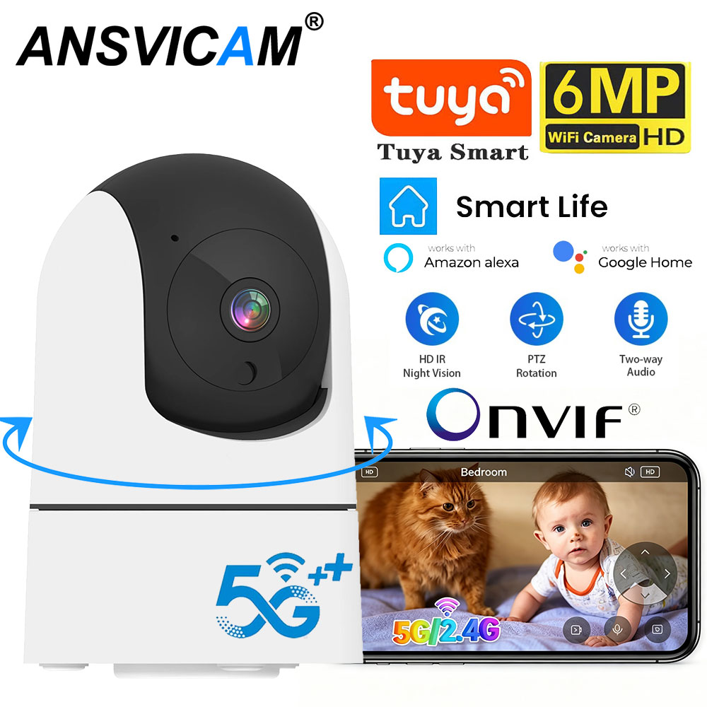 Home Security Google Camera - 2K 6 МП Мини 5G Wi-Fi