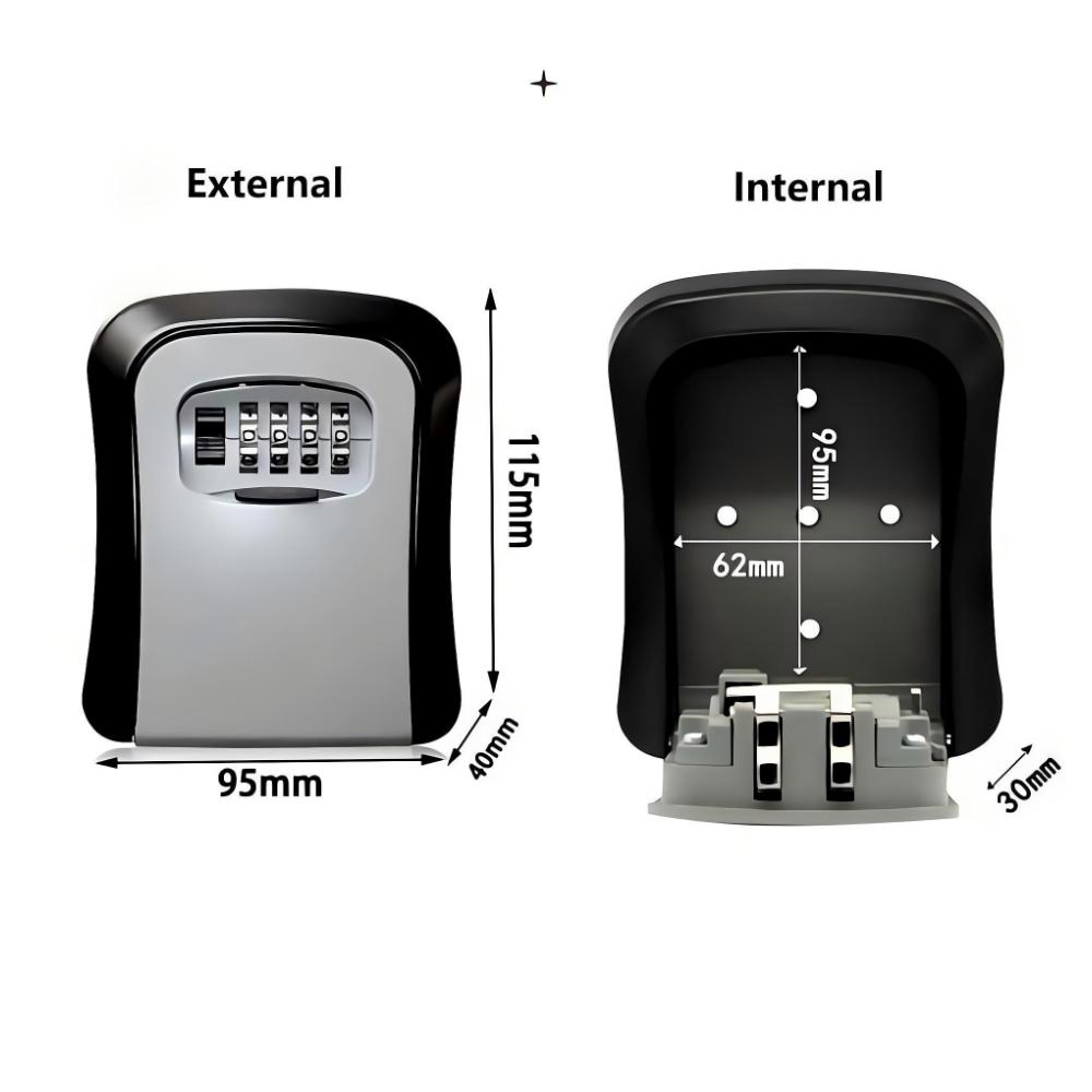 Home Security Essential - Настенный сейф для ключей с 4-значным