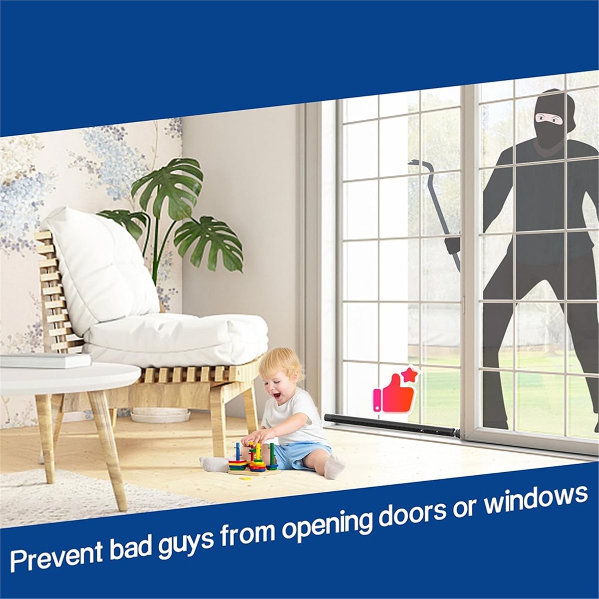 Home Security Bars - Защитная планка для раздвижных дверей A20I,