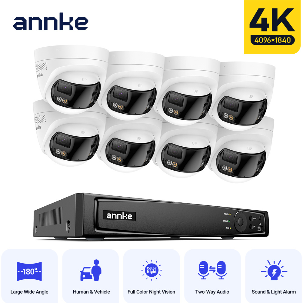 Home Security Camera System - Система наружной видеокамеры ANNKE 4K 180°