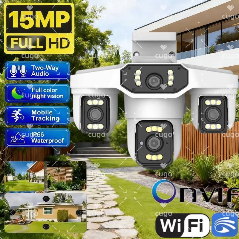 Home Security Police - 15 МП 8K Wi-Fi IP-камера с