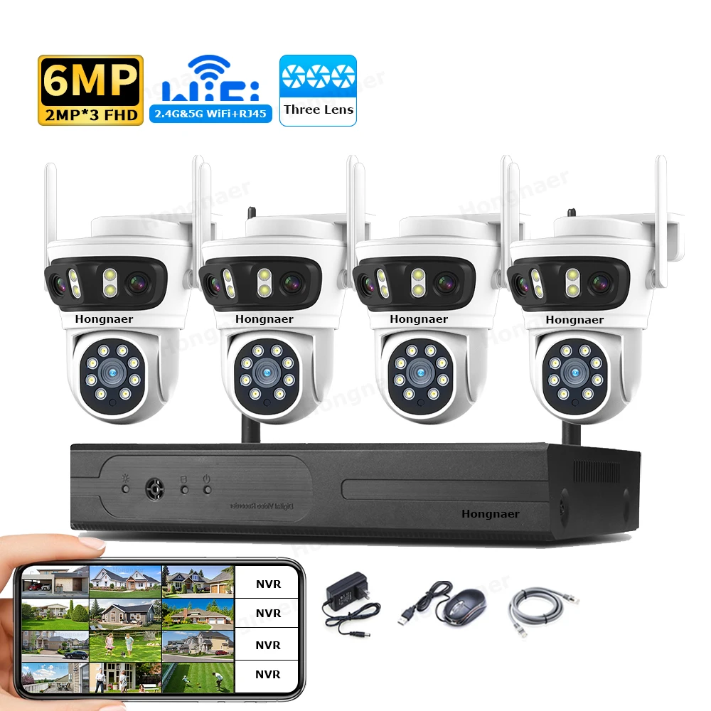 Home Security Camera System - Комплект беспроводной системы видеонаблюдения Hongnaer 2026: