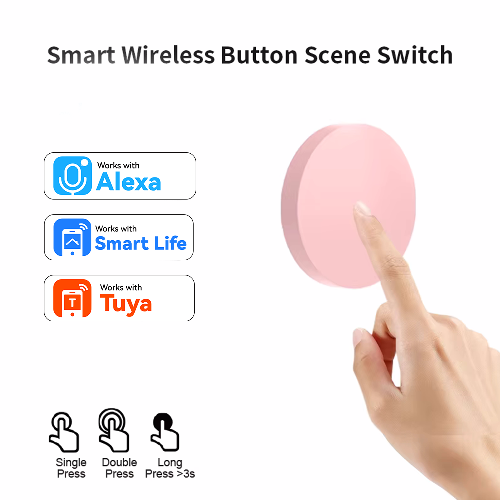 Home Security Alexa - Беспроводная кнопка-переключатель ZigBee Smart для Tuya