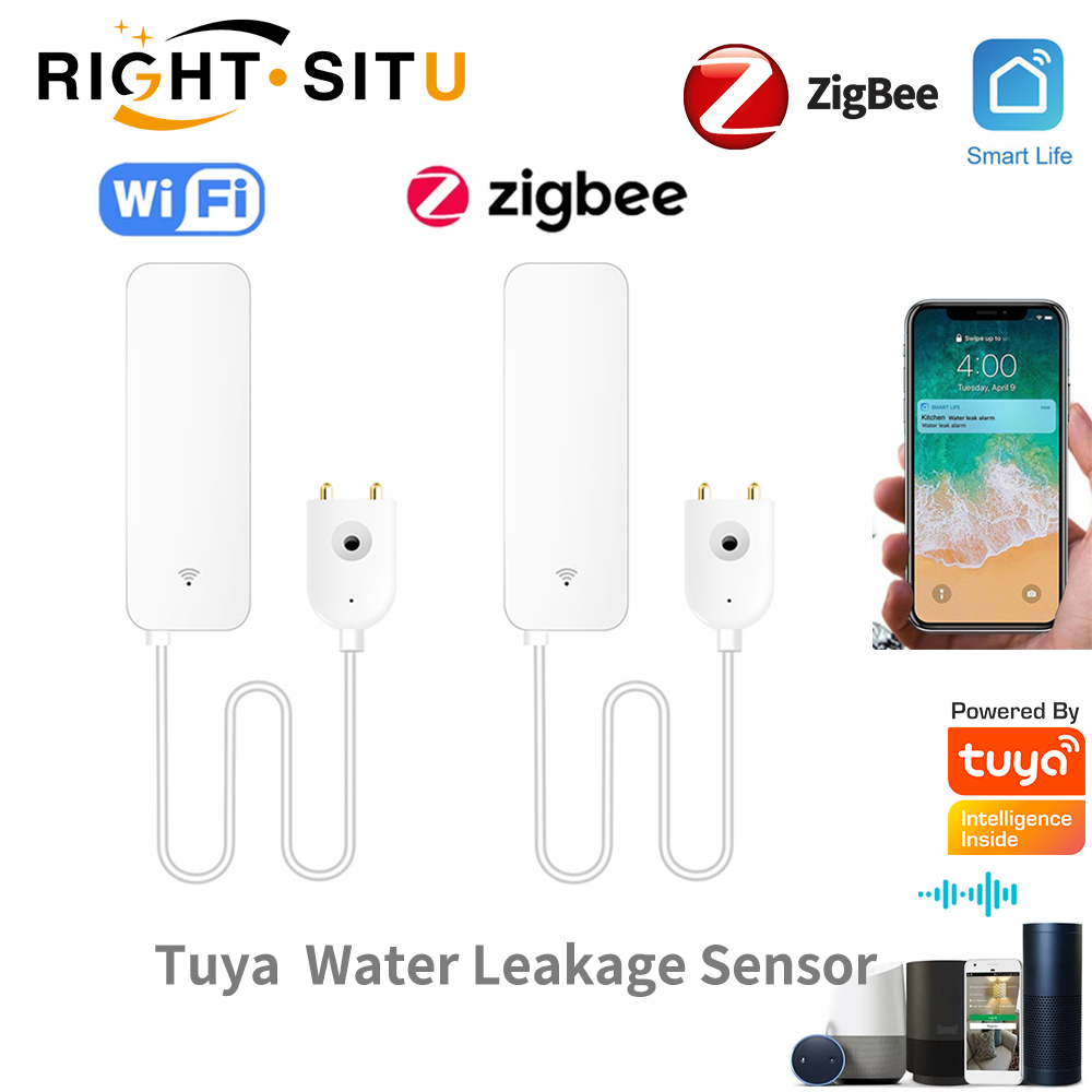 Home Security Device - Датчик утечки воды Tuya Wi-Fi, детектор