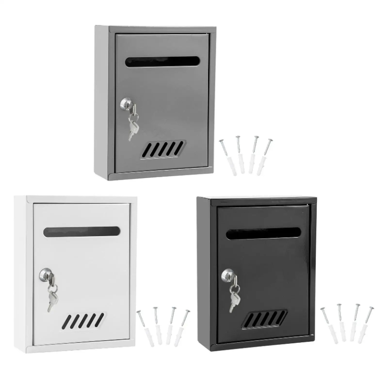 Home Security Number - Настенный запираемый почтовый ящик, ветрозащитный металлический