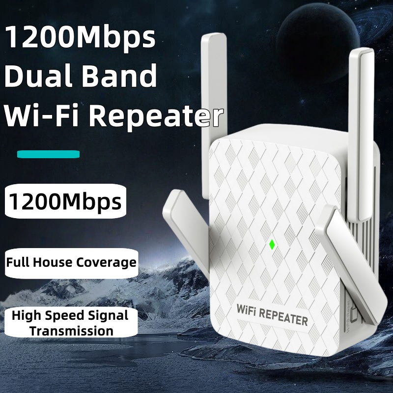 Home Security Network - Беспроводной удлинитель Wi-Fi 1200 Мбит/с, повторитель