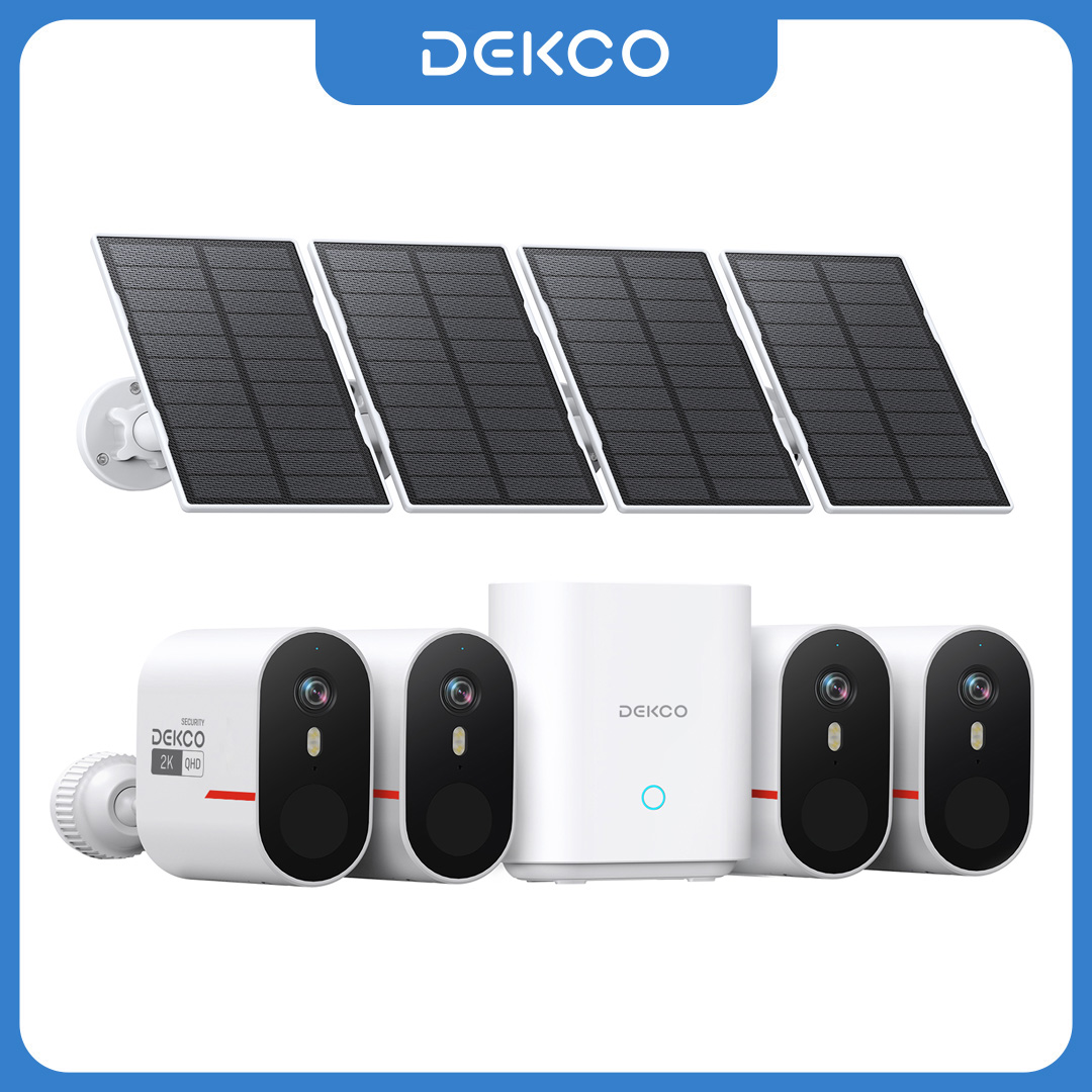 Home Security Camera System - Система солнечных WiFi-камер Dekco 3MP, комплект