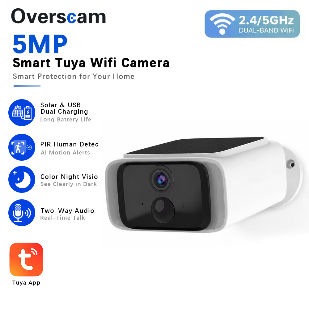 Home Security La - Беспроводная уличная камера видеонаблюдения Tuya 5MP