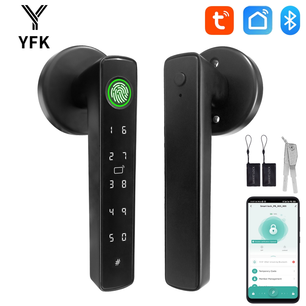 Home Security For Apartments - Умный дверной замок YFK Tuya 5-в-1: