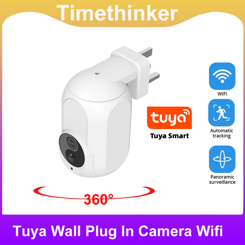 Home Security Google Camera - Тайметикатор Wi-Fi 360° ° Настенная вилка