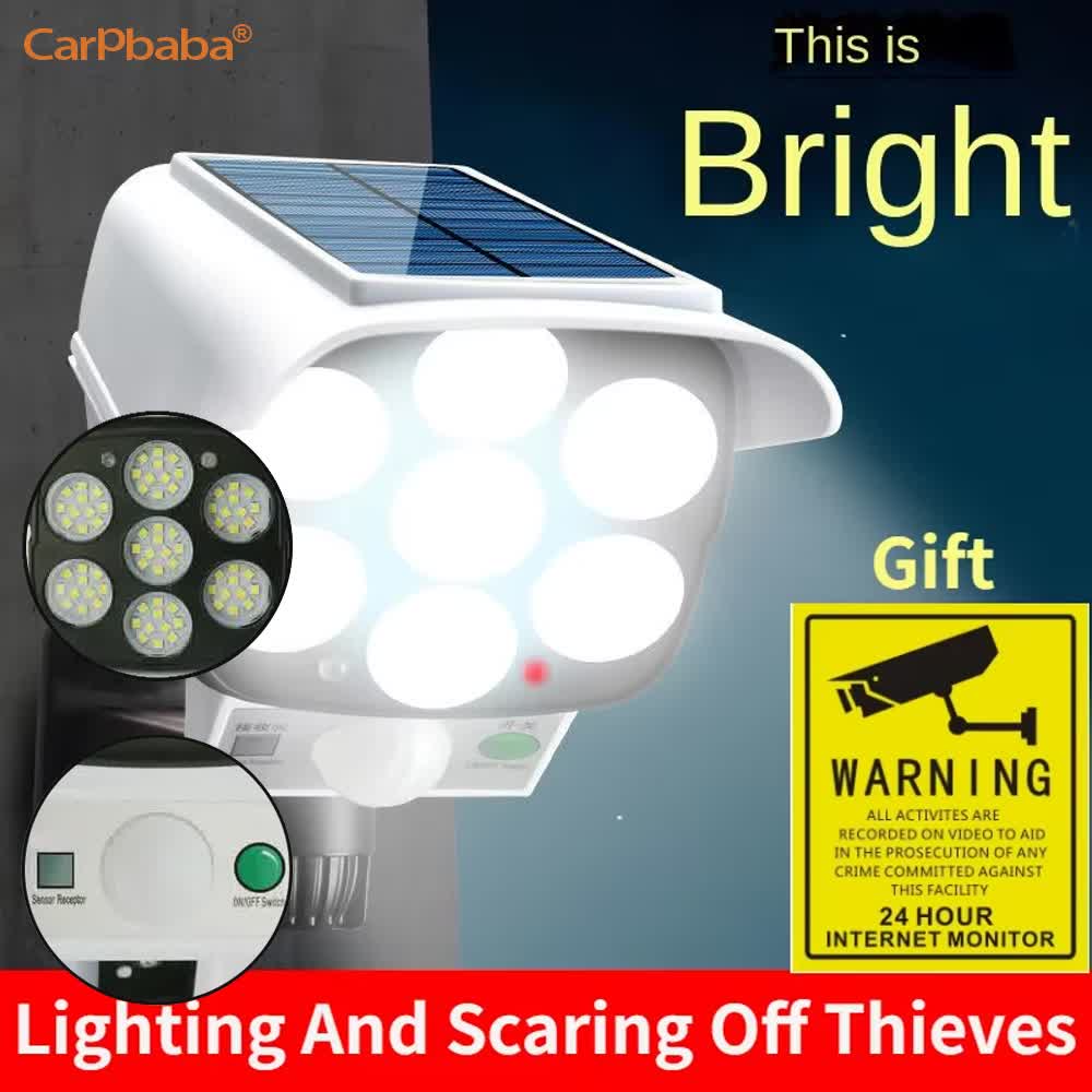 Solar Security Light - Наружный солнечный свет, датчик движения, камера