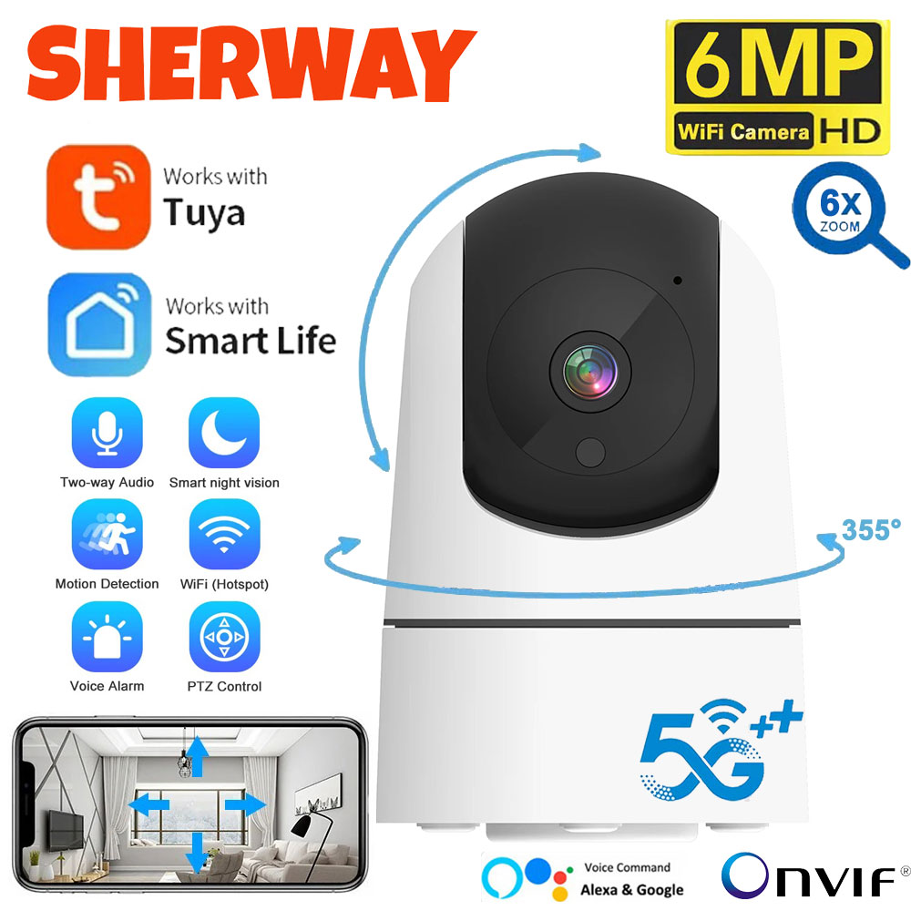 6 МП Wi-Fi камера Tuya Smart H – обзор и цена Home Security Google Camera