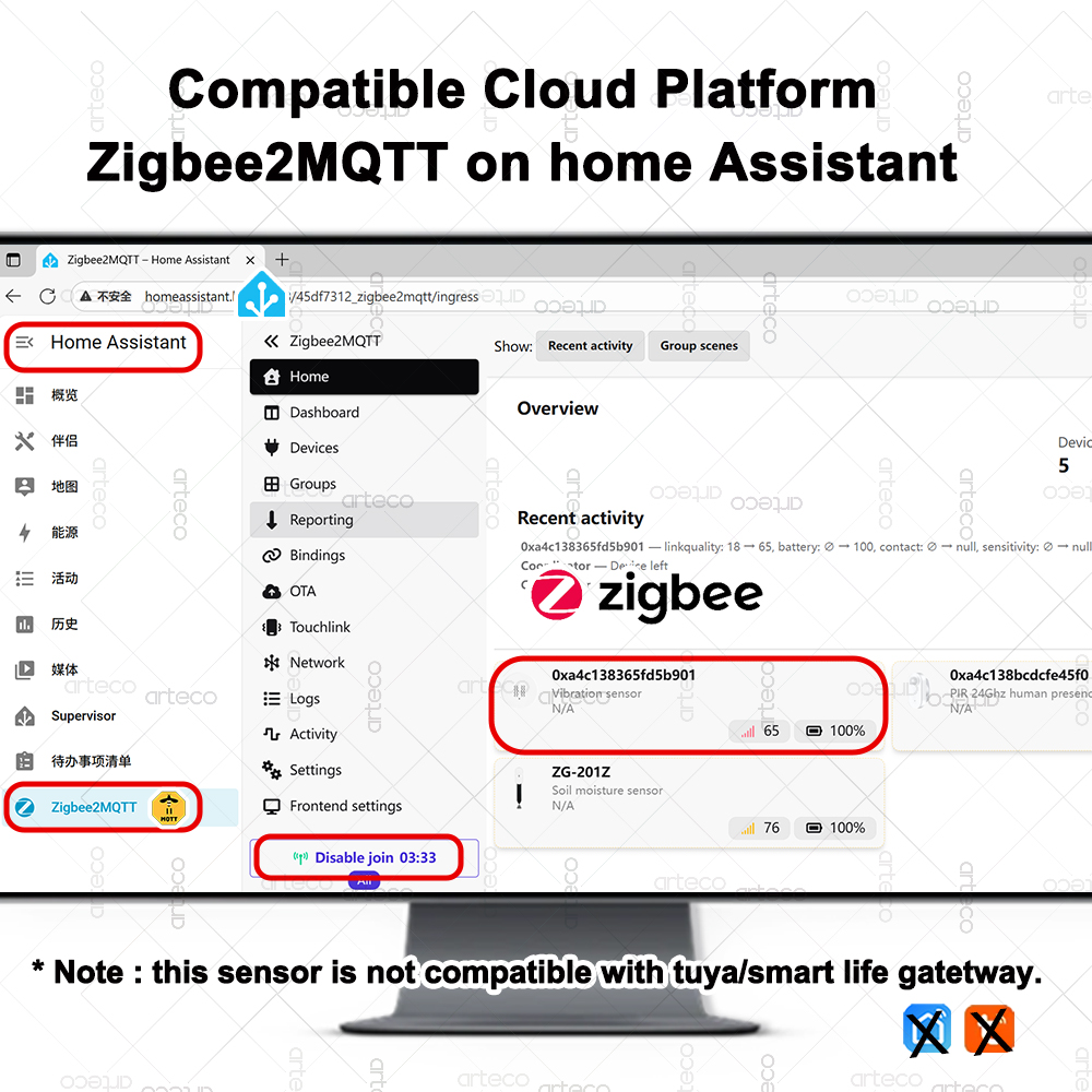 Умный датчик вибрации ZigBee 3 – обзор и цена Home Security Device