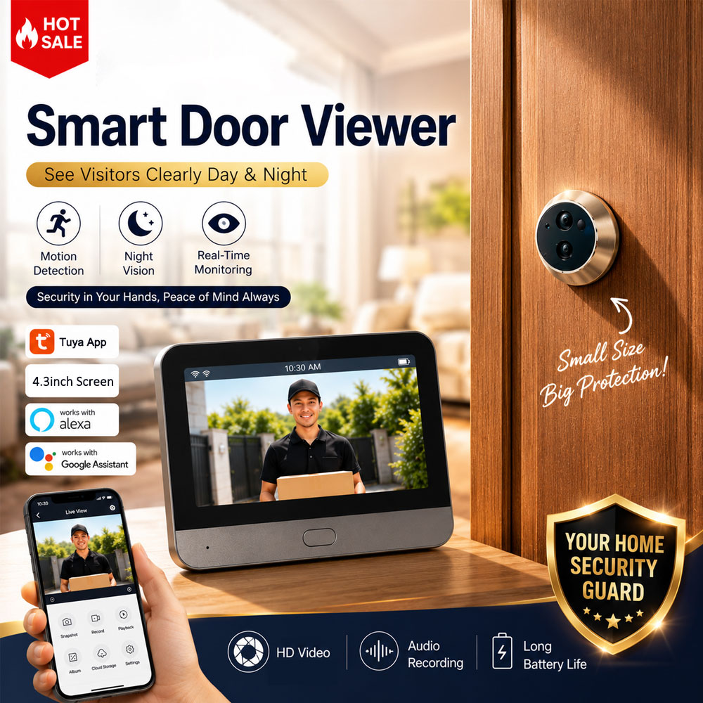 Умная дверная камера Tuya 5 МП – обзор и цена Home Security Google Camera