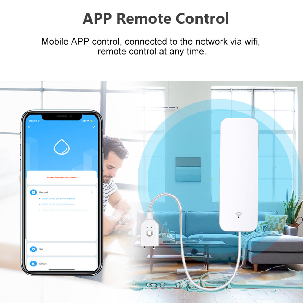 Датчик утечки воды Tuya Wi-Fi, – обзор и цена Home Security Device