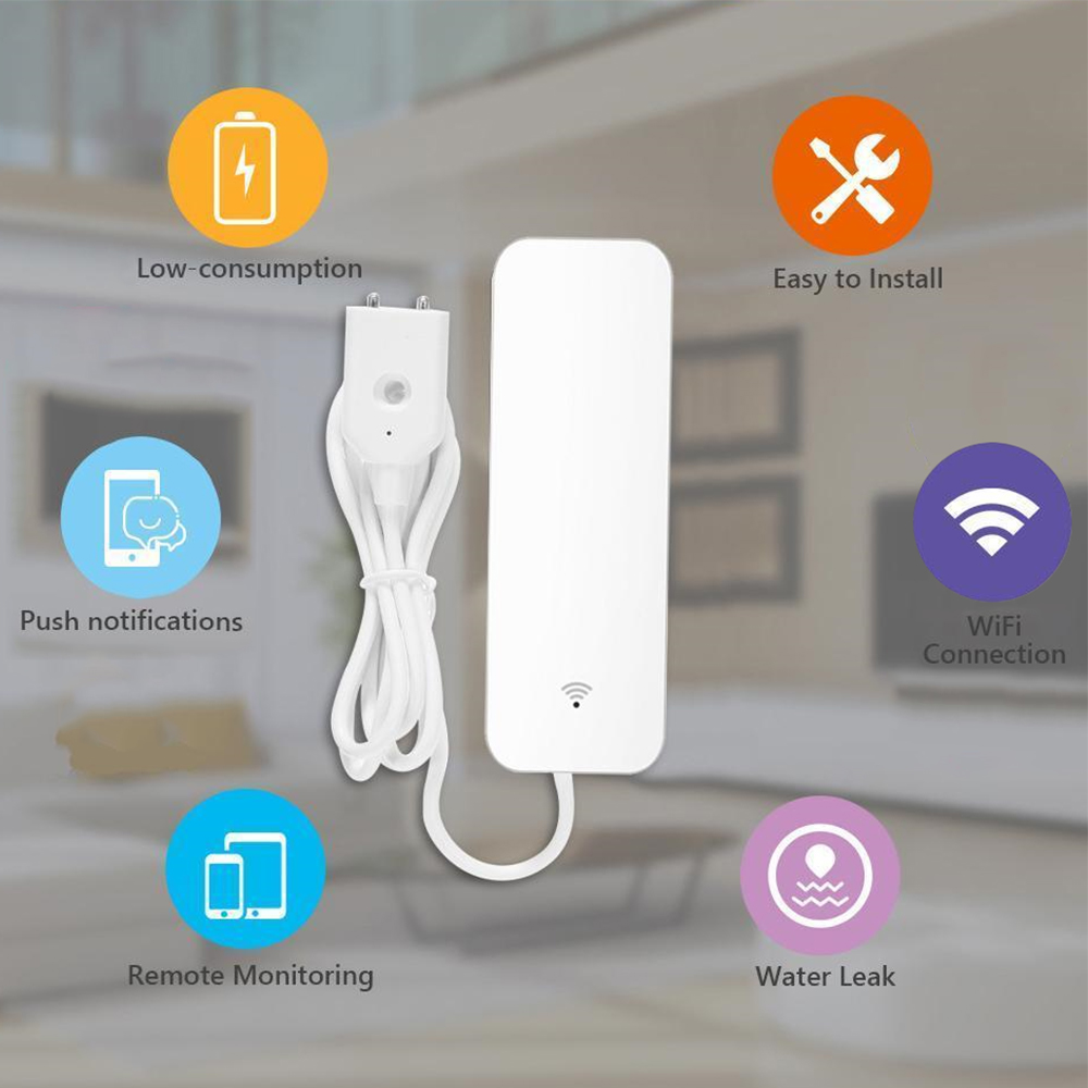 Датчик утечки воды Tuya Wi-Fi, – обзор и цена Home Security Device