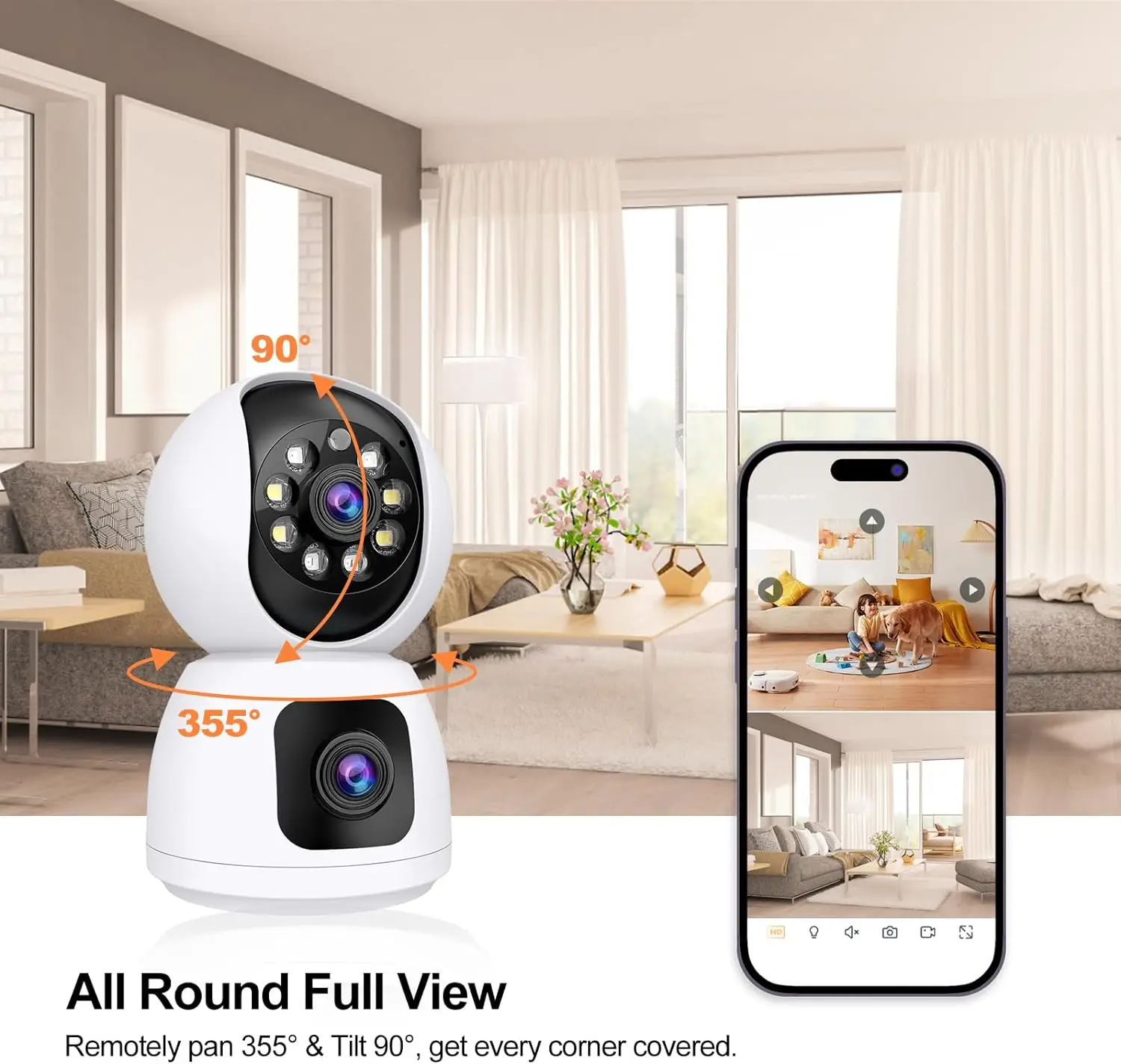 Tuya 4K 8MP HD Wi-Fi камера Кр – обзор и цена Home Security Google Camera