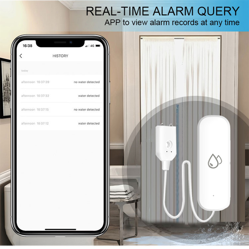 Датчик утечки воды Tuya WiFi,  – обзор и цена Home Security Alexa