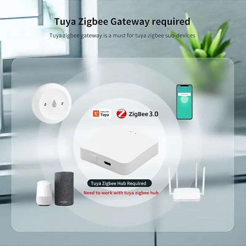 Датчик утечки воды Tuya ZigBee – обзор и цена Home Security Alexa