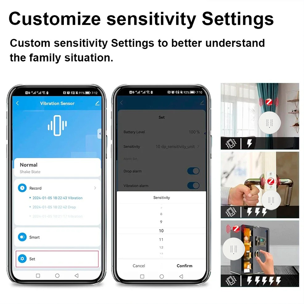Умный датчик вибрации и наклон – обзор и цена Home Security Alexa