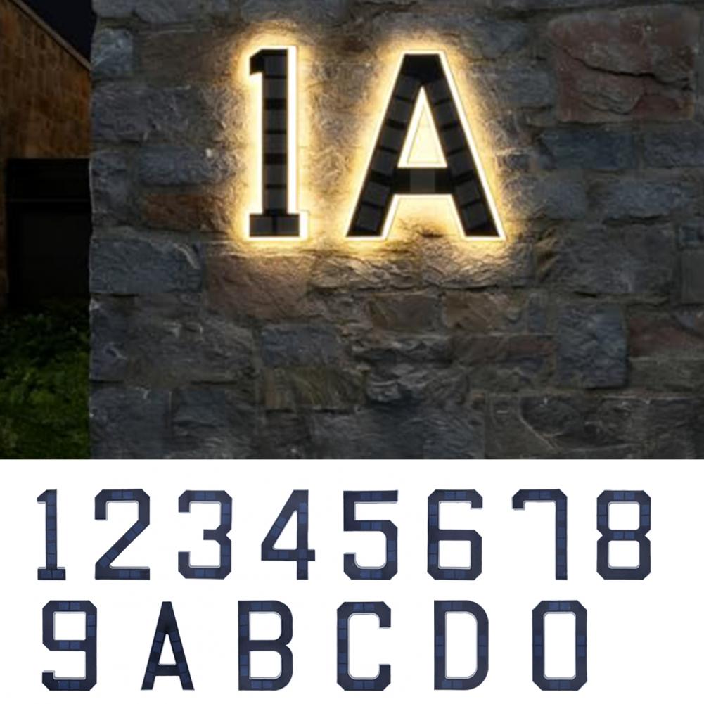 Солнечная табличка с номером д – обзор и цена Home Security Number