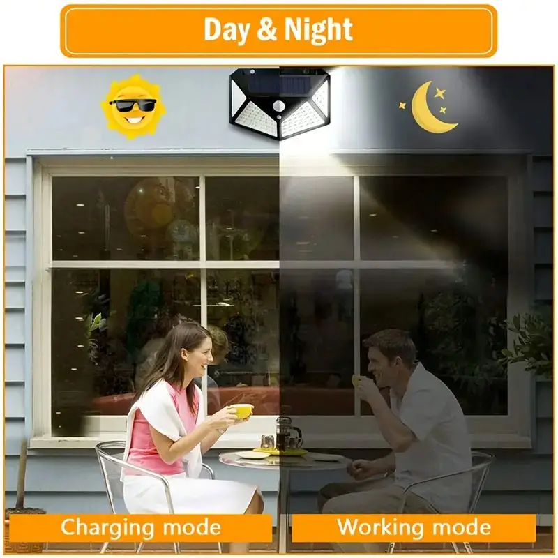 100-светодиодный уличный солне – обзор и цена Solar Security Light
