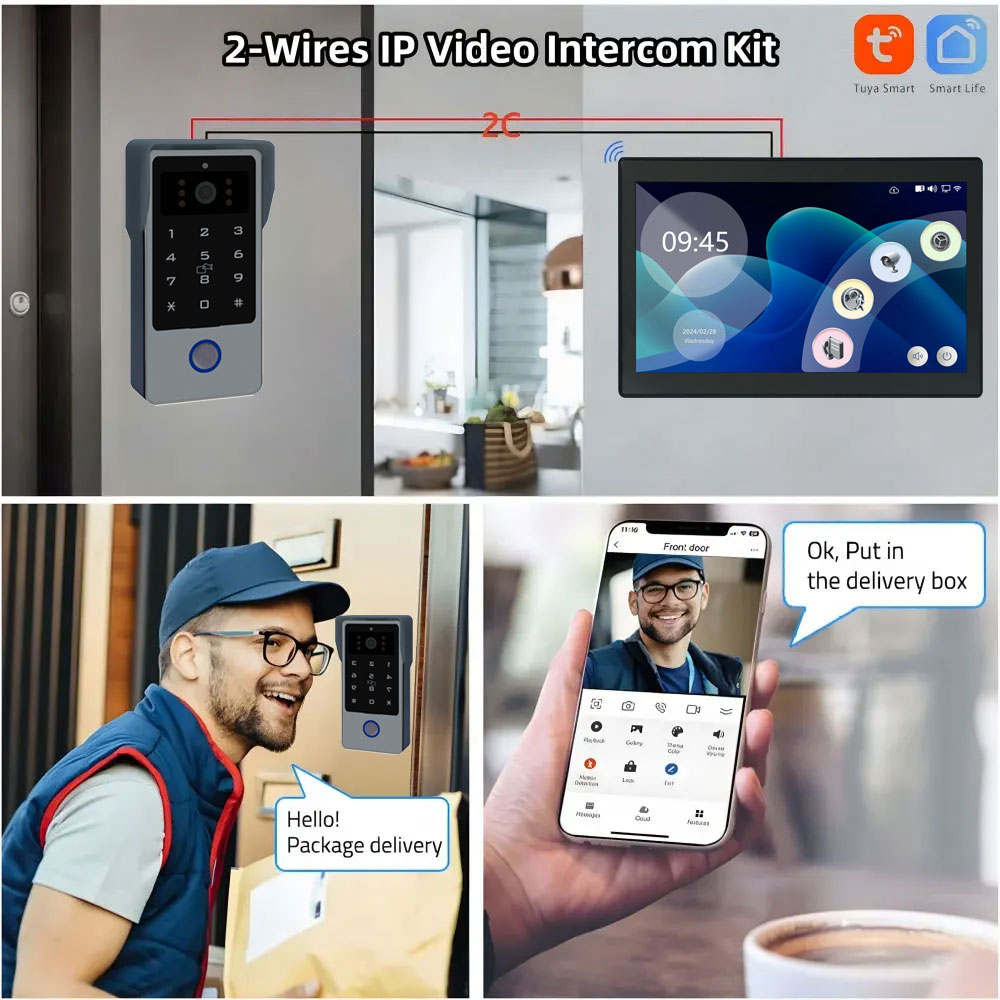 Видеодомофон Tuya Wifi Smart H – обзор и цена Home Security Cameras Uk