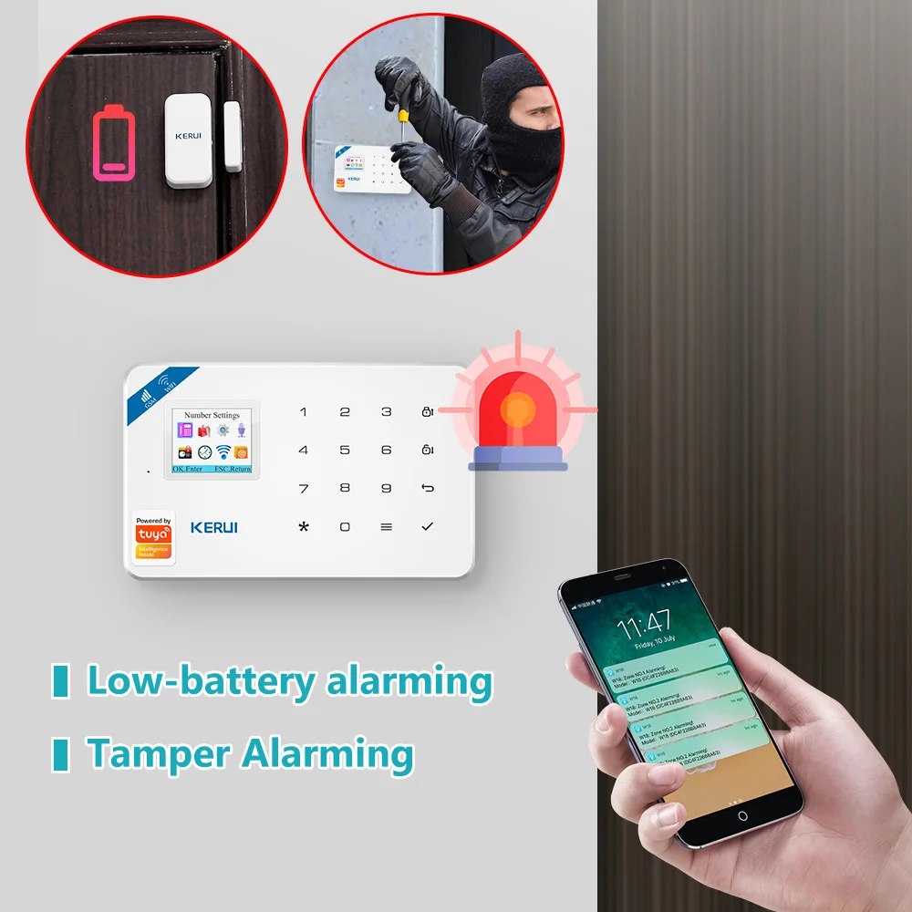 KERUI W181 Система сигнализаци – обзор и цена Home Security Google Camera
