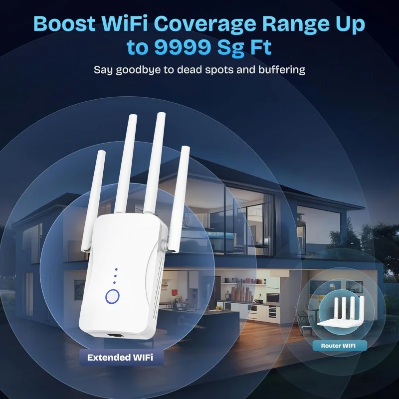 Двухдиапазонный Wi-Fi репитер  – обзор и цена Home Security Network