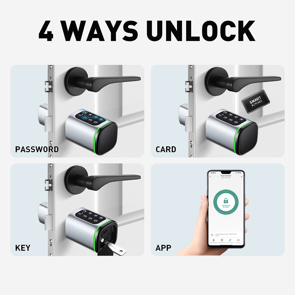 Умный цилиндрический замок Tuy – обзор и цена Home Security Essential