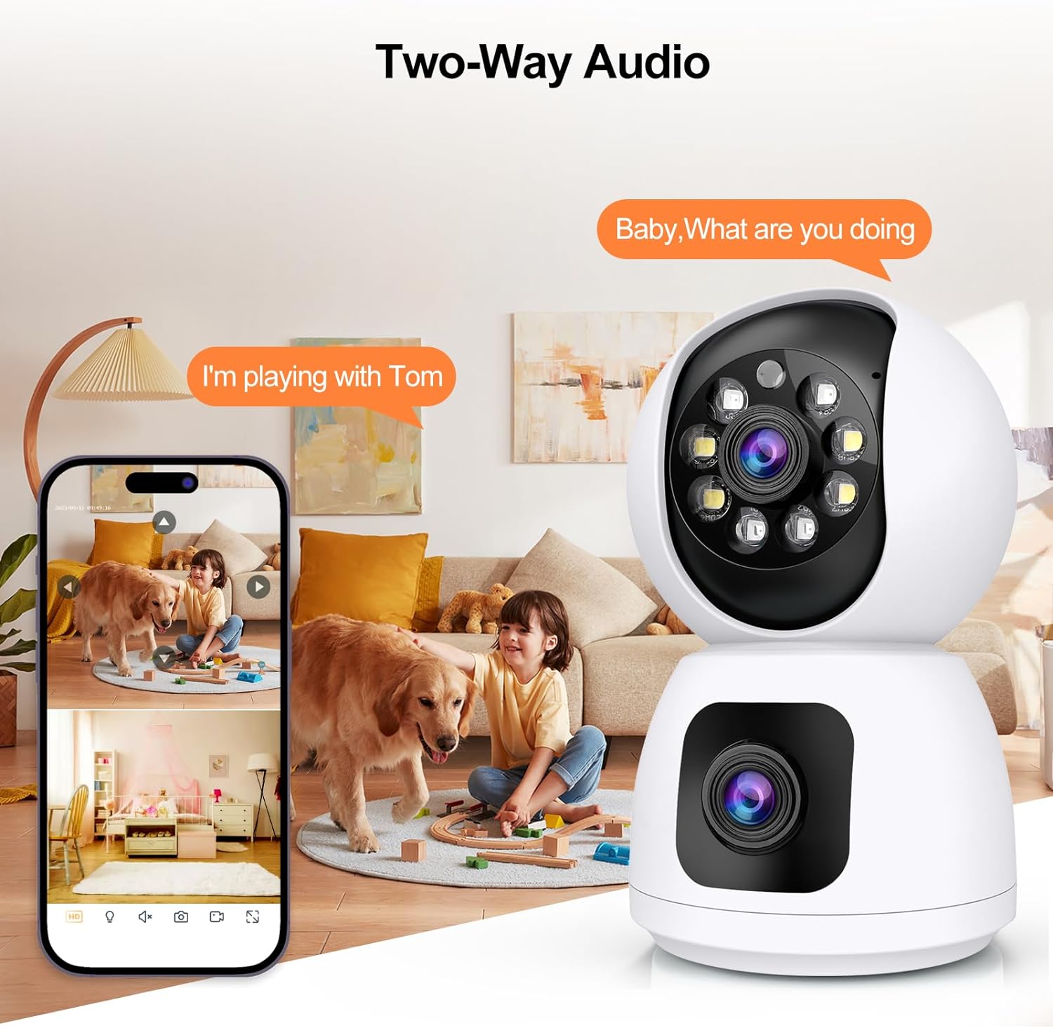 8 МП Wi-Fi IP-камера с двумя о – обзор и цена Home Security Google Camera